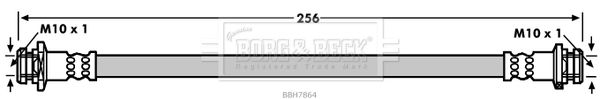 BORG & BECK Тормозной шланг BBH7864